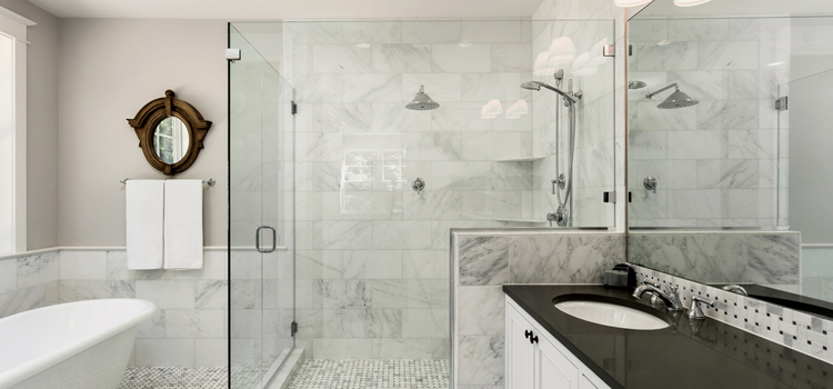 bathroom shower door installation in Sunnyslope